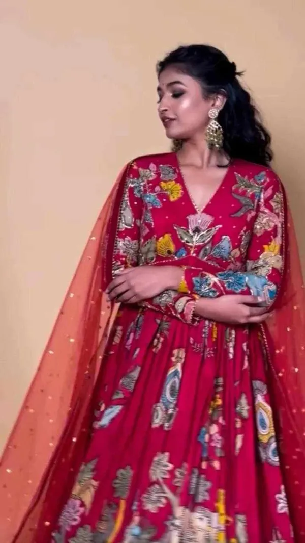 PC_474_Marron_New_Kalamkari_Gown