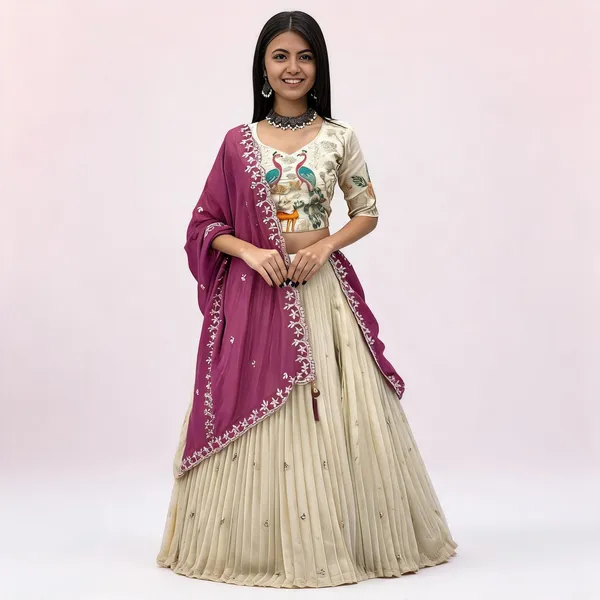 PC_480_Wedding_Wear_Beautiful_Lehenga_With_Wine_Dupatta