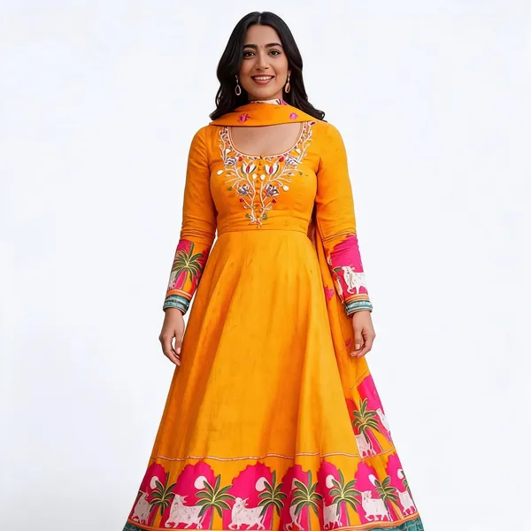 Pc_483_Kalamkari_Print_Gown
