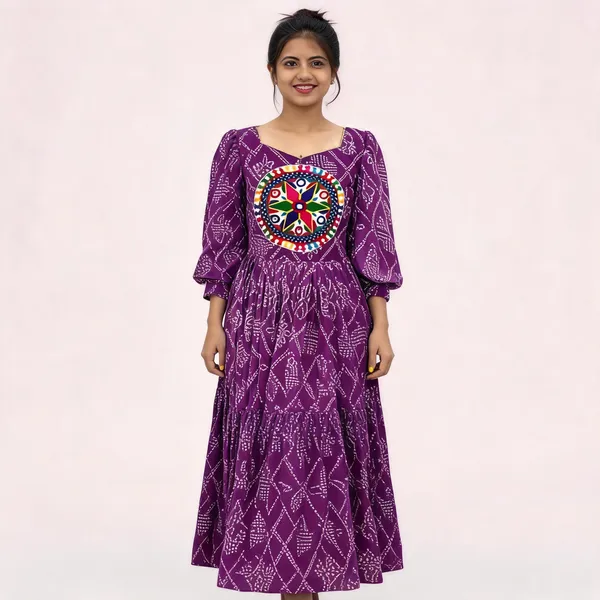 PC_N02_Purple_Bandhani_Print_Gown