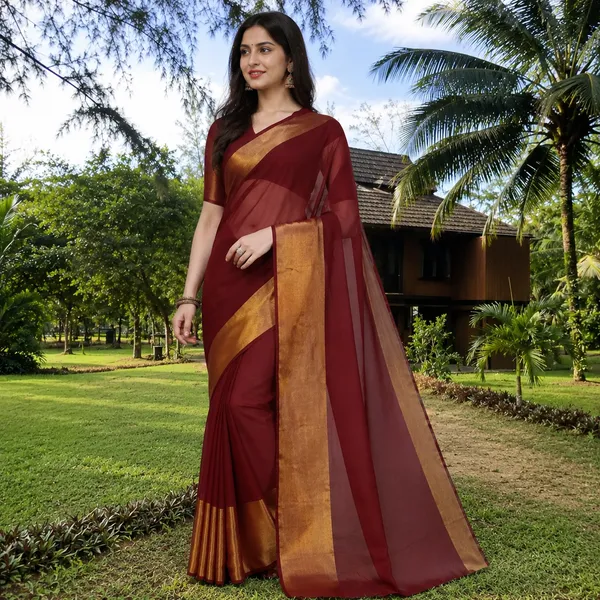 S4s_Maroon_Running_Saree