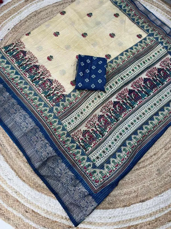 PIYU_1045_RECCO_KALASH_Blue_Saree