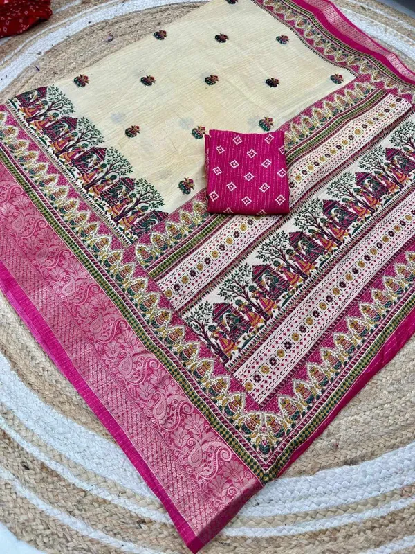PIYU_1045_RECCO_KALASH_Pink_Saree