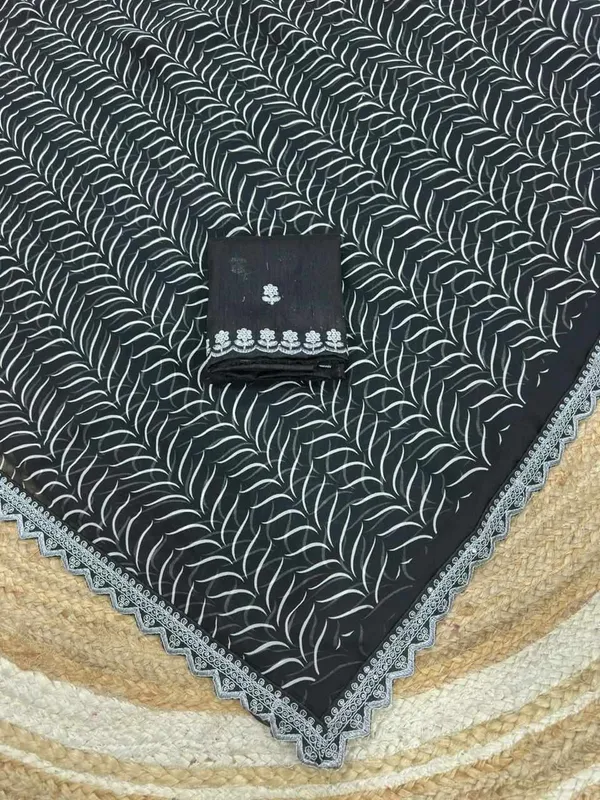 PIYU_1046_CODING_LASE_Black_Saree