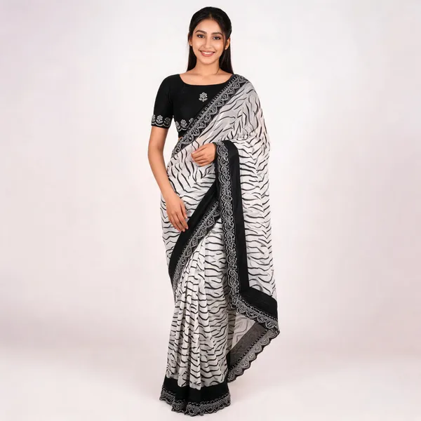 PIYU_1046_CODING_LASE_White_Saree