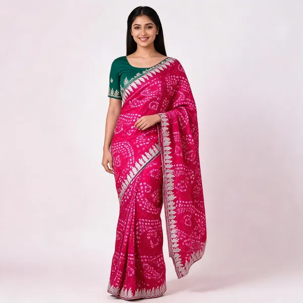 PIYU_1056_KHAJURI_BORDER_PINK_SAREE