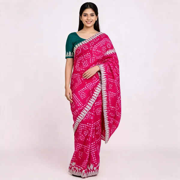 PIYU_1056_KHAJURI_BORDER_PINK_SAREE