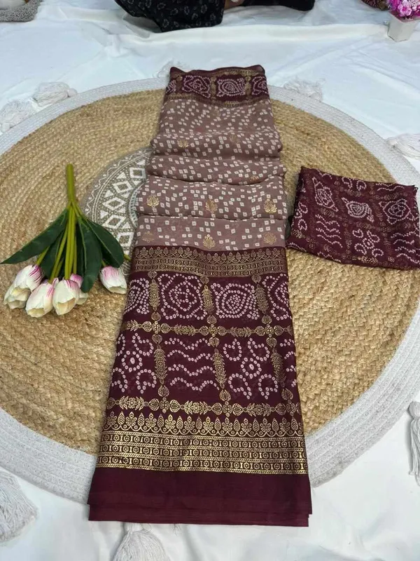 PIYU_P1004_Patola_Style_Maroon_Saree