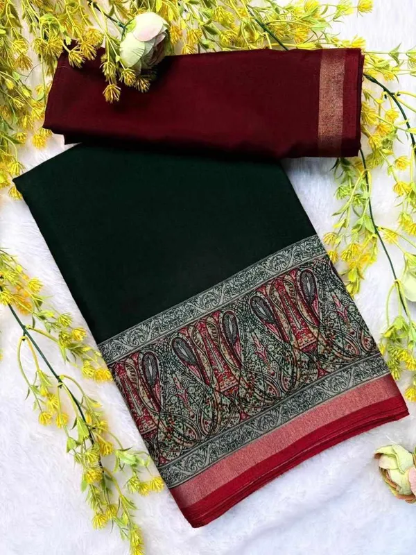 PIYU_P1012_Pen_Kalamkari_Design_Saree