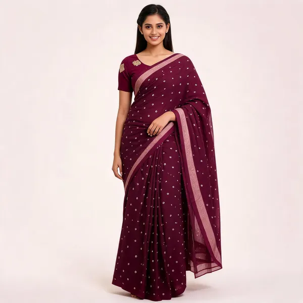 PIYU_P1014_Dot_bandhani_Wine_Saree