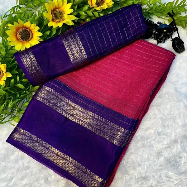 PIYU_P1018_Bentex_Pink_Saree