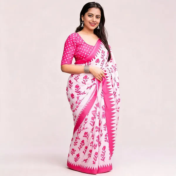PIYU_P1020_White_rose_Pink_Saree