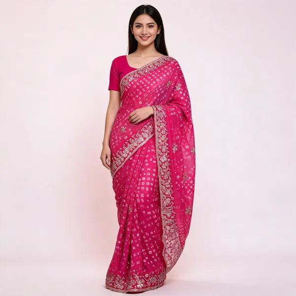 PIYU_P1034_FULDI_BANDHANI_PINK_SAREE