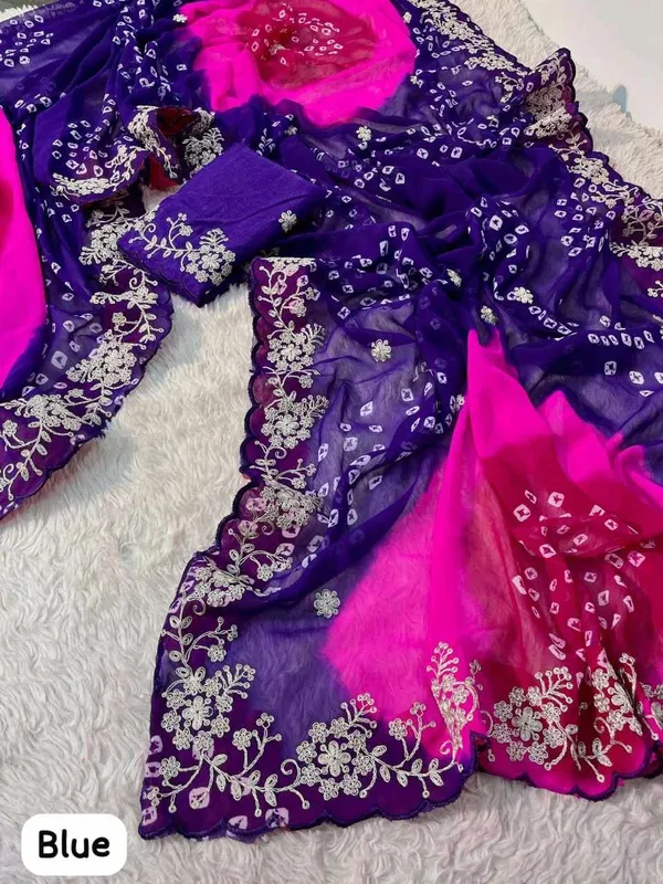 PIYU_P1038_MULTI_COLOR_PURPLE_BANDHANI_Saree