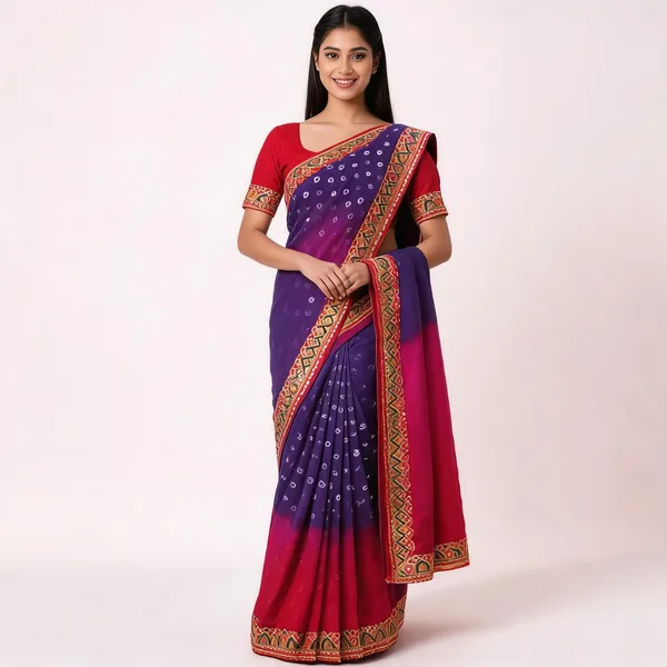 PIYU_P1041_MALTI_LESS-1_Purple_Saree