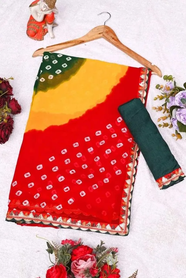 PIYU_P1043_PANKHA_LESS_Red_Saree