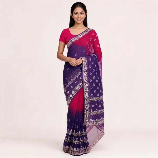 PIYU_P1051_LEHERIYA_BANDHANI-3_Purple_Saree