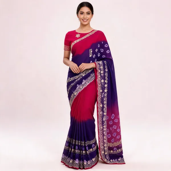PIYU_P1051_LEHERIYA_BANDHANI-3_Purple_Saree
