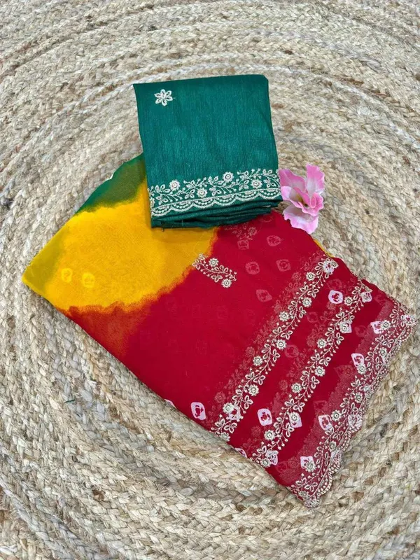 PIYU_P1051_LEHERIYA_BANDHANI-3_Red_Saree