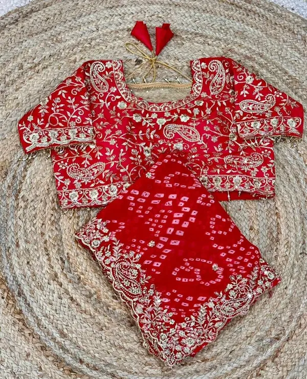 PIYU_P1061_MANGO_Red_Saree