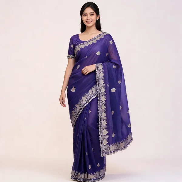PIYU_P1068_Panchmukhi_Purple_Saree