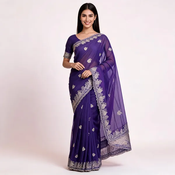 PIYU_P1068_Panchmukhi_Purple_Saree