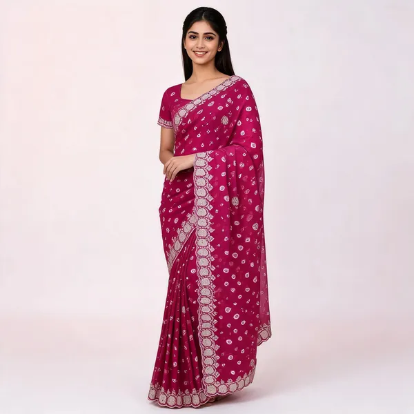 PIYU_P1071_STAR_COIN_PINK_SAREE