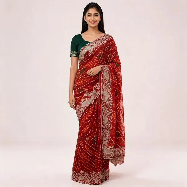 PIYU_P1091_MANGO-2_Saree