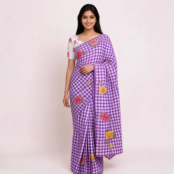 PIYU_P1096_NEW_ROSE_Design_Saree
