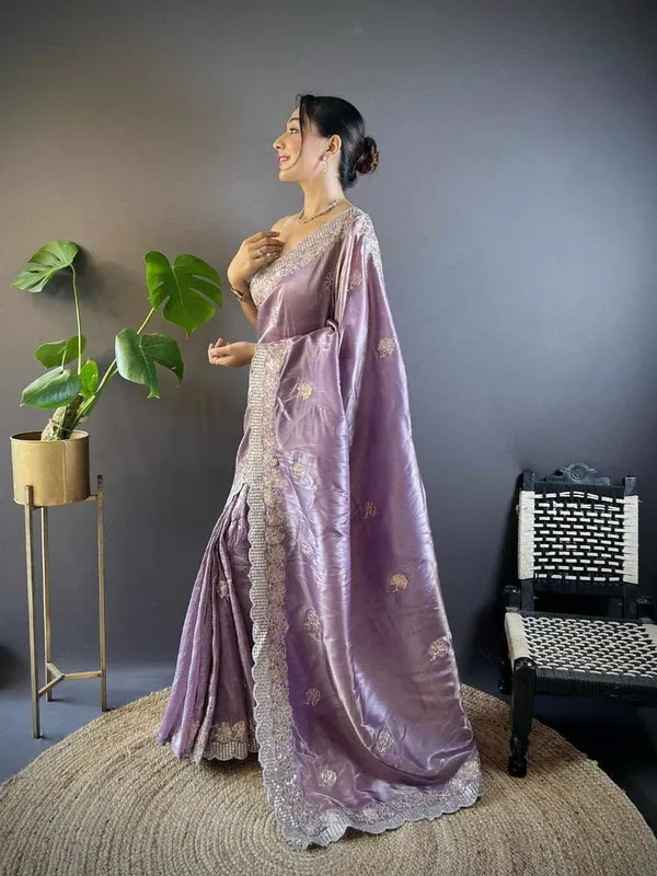 RC_5084_Wine_Gold_Crunchy_Designer_Saree
