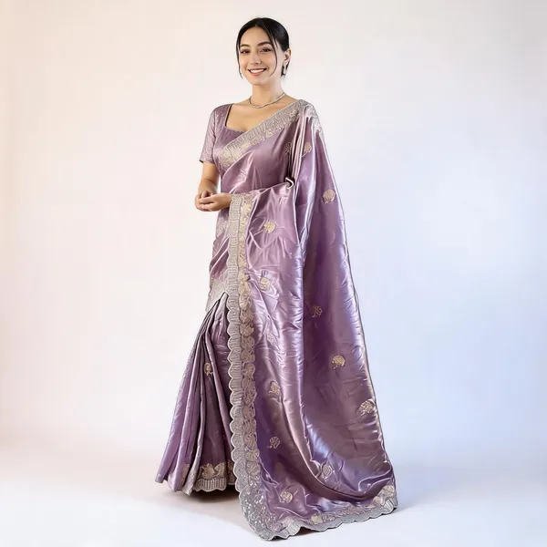 RC_5084_Wine_Gold_Crunchy_Designer_Saree