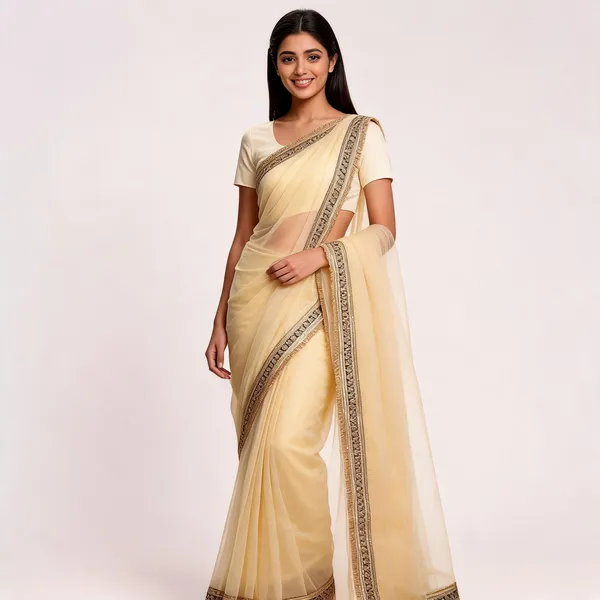 RC_Cream_Twill_Net_Designer_Saree