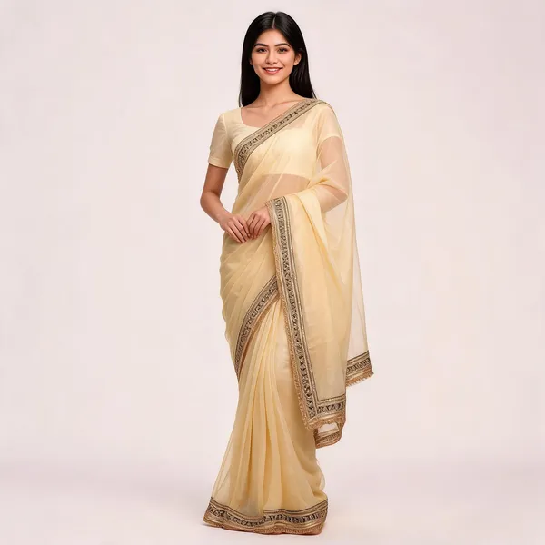 RC_Cream_Twill_Net_Designer_Saree