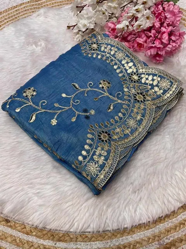 RC_Gota_Foil_Blue_Beautiful_Designer_Saree