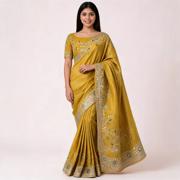 RC_Gota_Foil_Mustard_Beautiful_Designer_Saree
