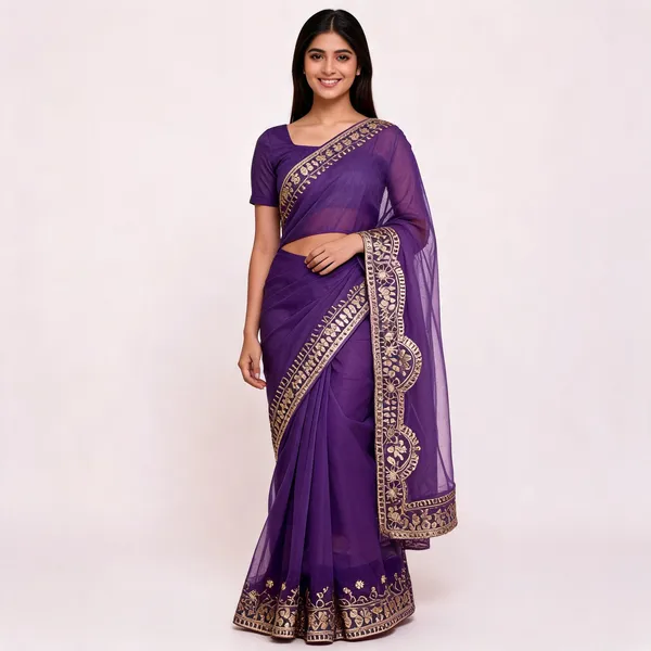 RC_Gota_Foil_Wine_Beautiful_Designer_Saree