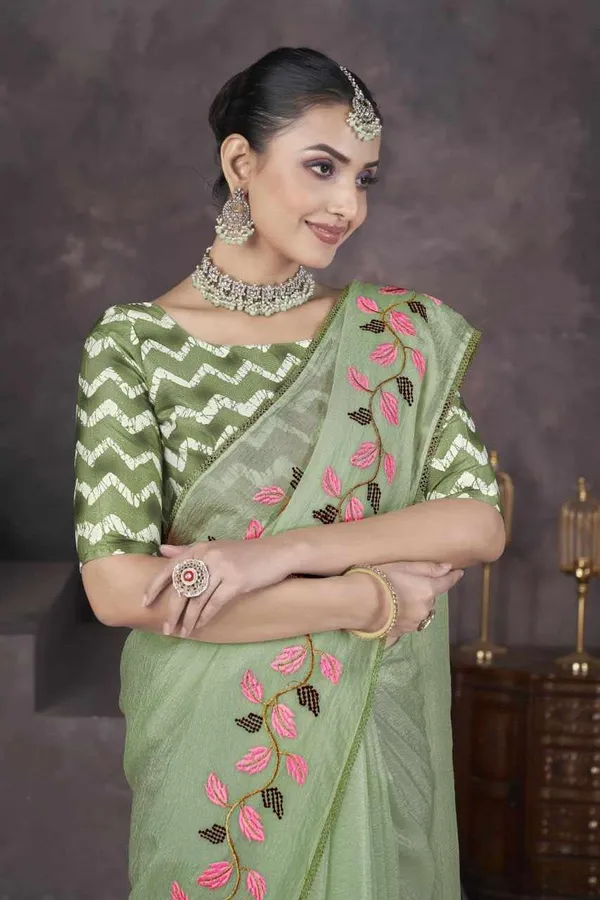 RC_GREEN_Beautiful_Designer_Saree