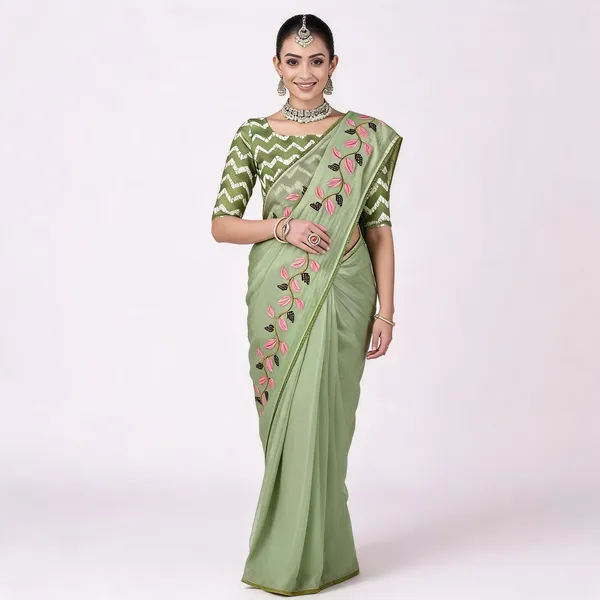 RC_GREEN_Beautiful_Designer_Saree