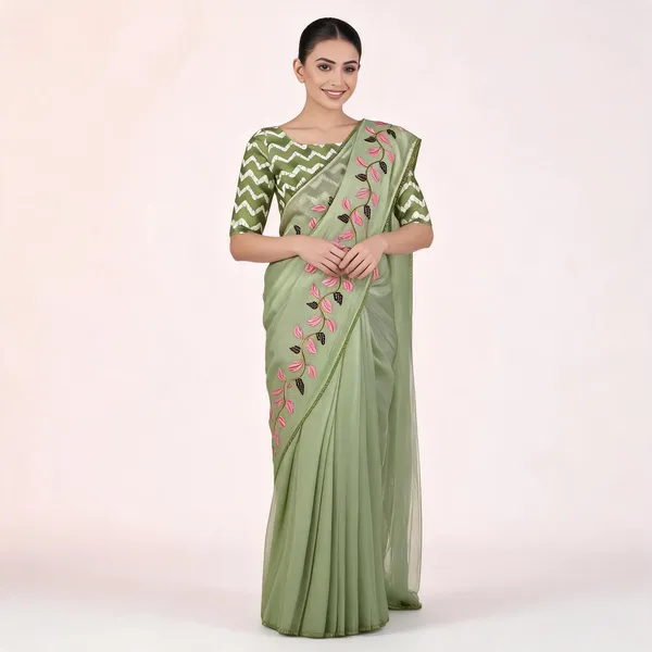 RC_GREEN_Beautiful_Designer_Saree