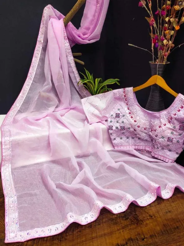 RC_Party_Wear_Pink_Crush_Shining_Saree_With_Beautiful_Heavy_Handwork