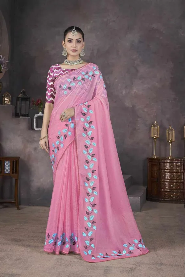 RC_PINK_Beautiful_Designer_Saree