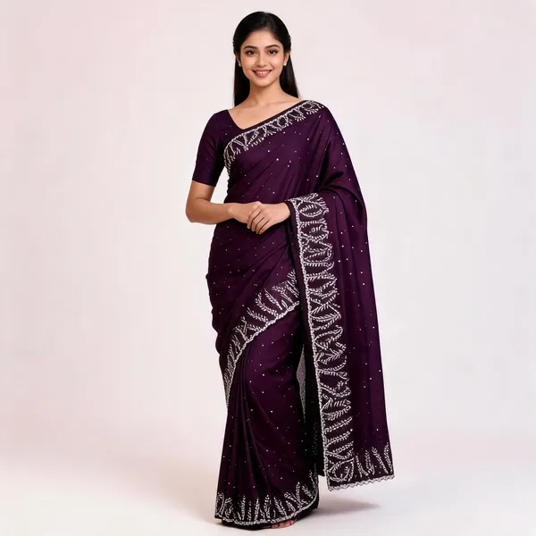 RC_Purple_Fandy_satin_silk_Saree