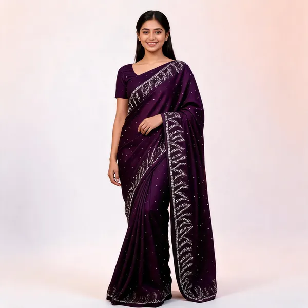 RC_Purple_Fandy_satin_silk_Saree