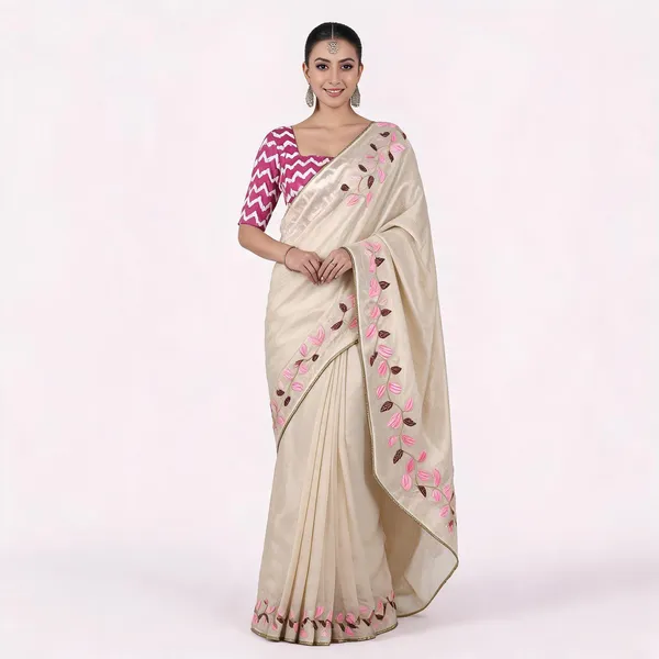RC_WHITE_Beautiful_Designer_Saree