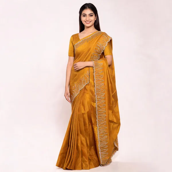 RC_Yellow_Fandy_satin_silk_Saree