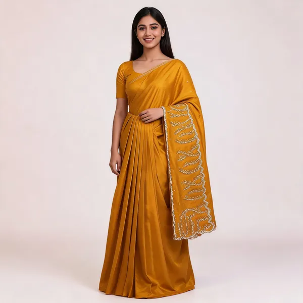 RC_Yellow_Fandy_satin_silk_Saree
