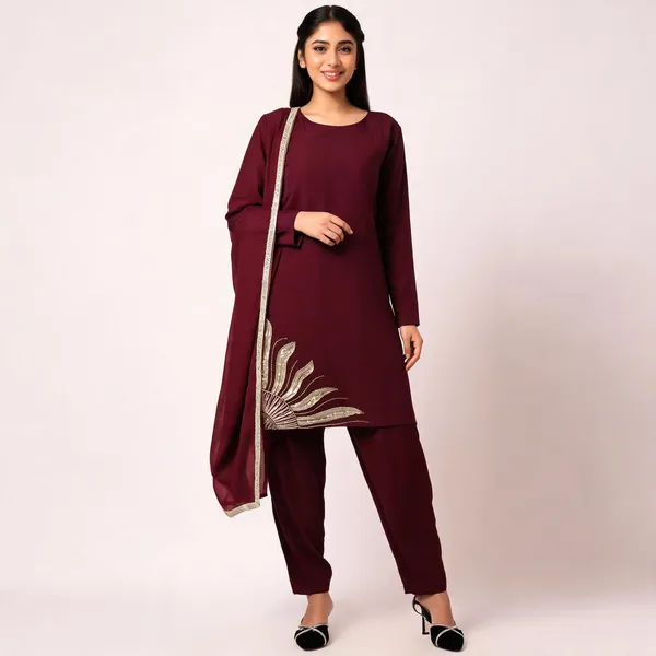 RTC_5871_Natural_crep_silk_Beads_with_moti_Party_Wear_Dress