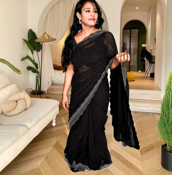 S4s_Black_Karishma_Siroski_Stones_Lace_Georgette_Party_Wear_Saree