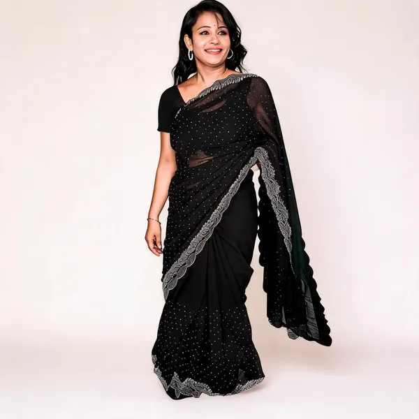 S4s_Black_Karishma_Siroski_Stones_Lace_Georgette_Party_Wear_Saree
