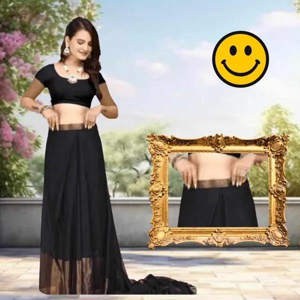 S4S_Ready_To_Wear_Black_Saree